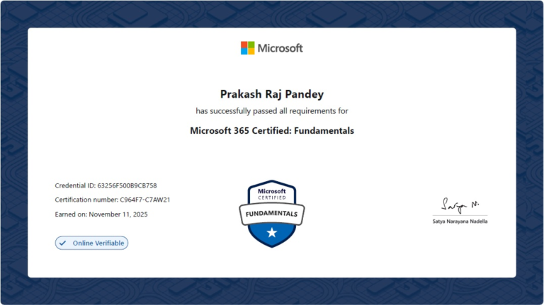 Microsoft 365 Certified: Fundamentals (MS-900)